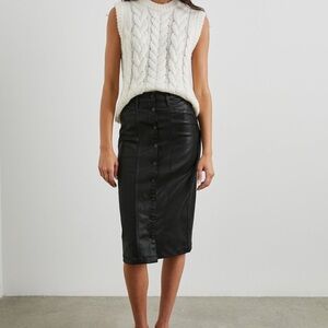 Rails Broadway Skirt Coated Noir